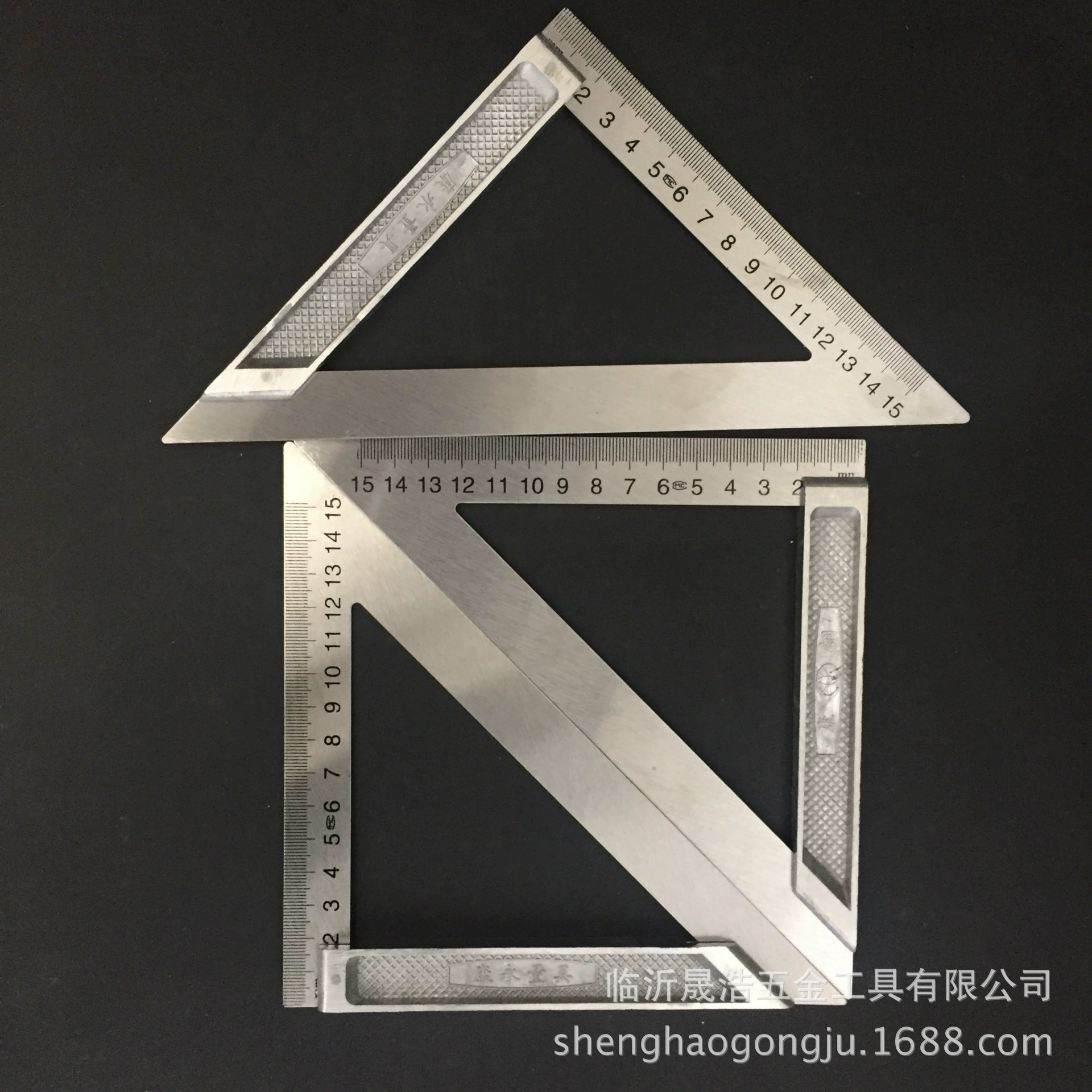 Алюминиевый сплав треугольная линейка стальная угловая линейка 45 градусов угловая линейка квадратная линейка измерительный инструмент Деревообработка украшение здания Высокая точность линейка