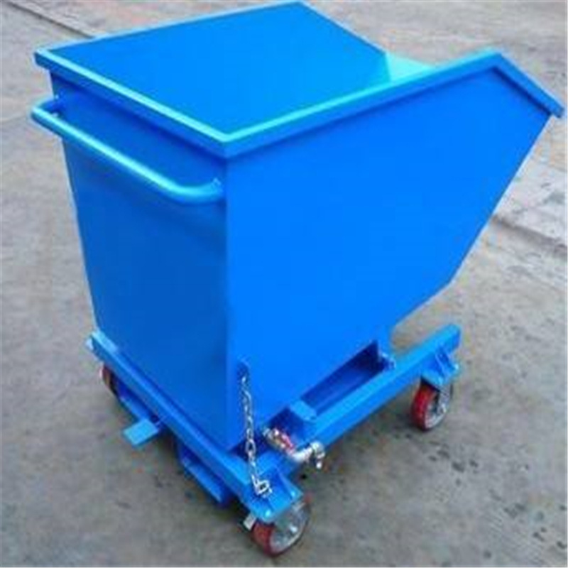 现货集屑车重型加厚铁屑车车间废料车手推式翻斗废料车工业铁屑车