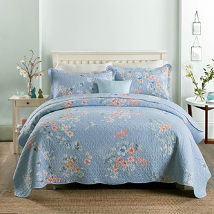 [Milaia] twill cotton three-piece set four-piece set high temperature water wash quilt quilt quilt factory outlet