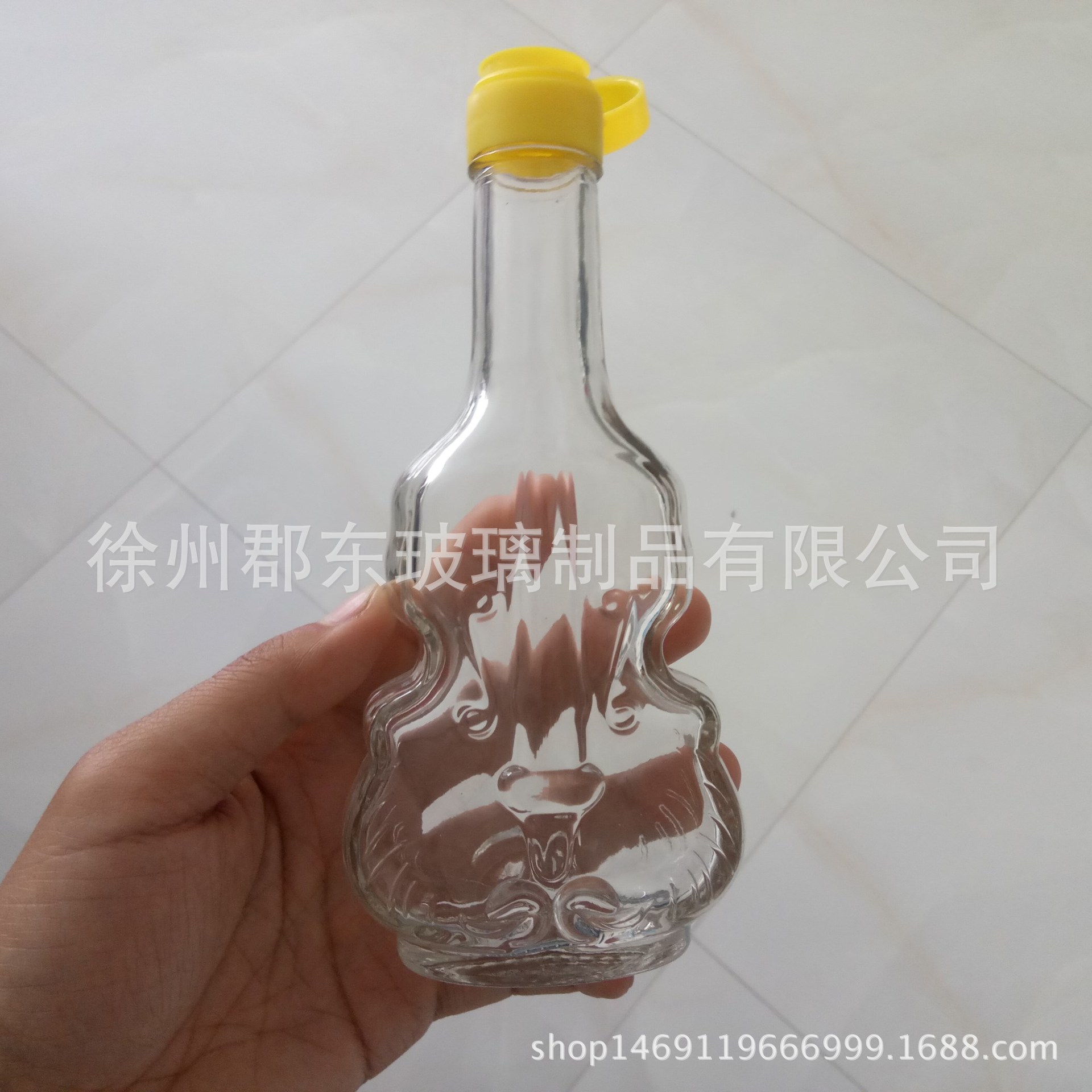 小提琴麻油瓶新款花椒油瓶/辣椒油瓶油醋瓶150毫升玻璃瓶