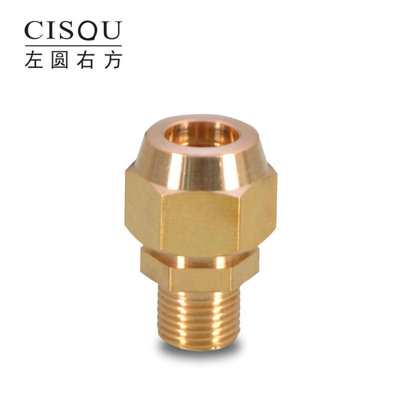 External wire flaring direct fitting 1/2/3/4 flare 6/8/10 Air Conditioning Refrigeration copper and aluminum pipe straight joint