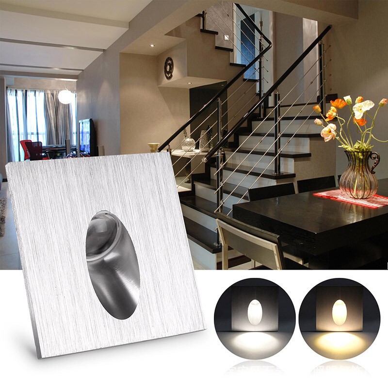 led wall foot light bar hotel ktv stair wall light corridor aisle light square anchor indoor light 1w3w led wall foot light bar hotel ktv stair wall light corridor aisle light square anchor indoor light 1w3w