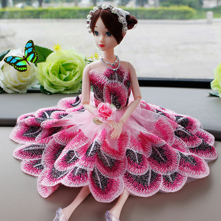 Nuevo juguete creativo Barbie muñeca pequeño vestido accesorios boda princesa traje coche muñeca ropa