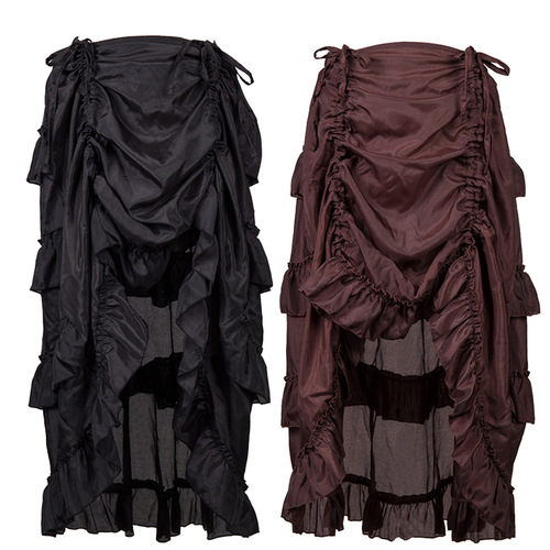 Photographed New Women's Modern Dance Hip-Hop Street Dance Performance Skirt Halloween Ethnic Dance Stage Performance Skirt Pirate Skirt