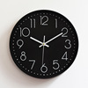 Plastic mute hanging clock wall clock quartz clock stereo number scales, hanging clock watch wholesale 12 -inch 30cm