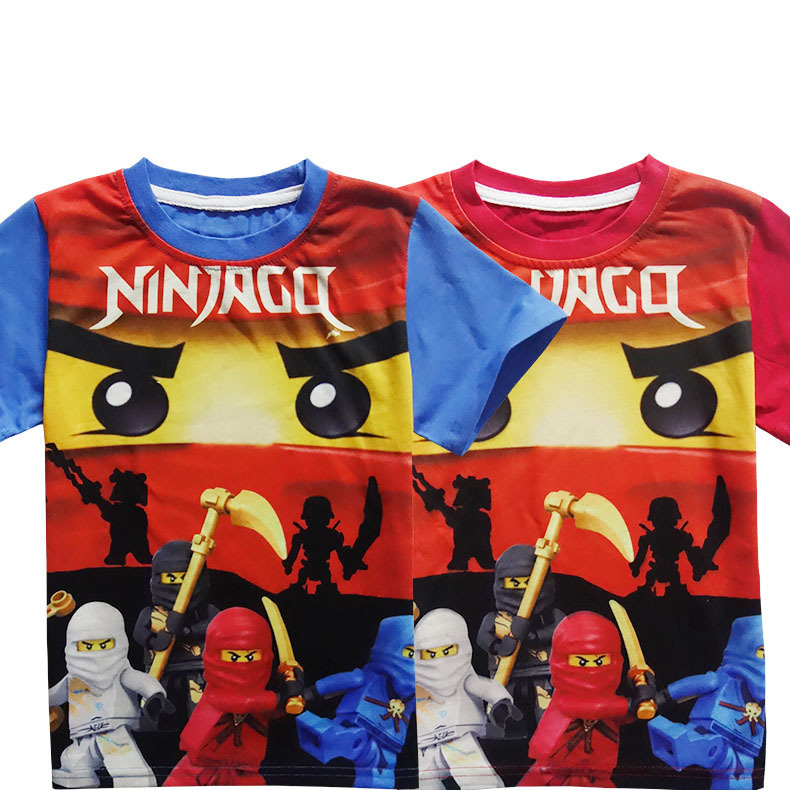 Foreign trade new Lego ninjago children's T-shirt children's T-shirt short sleeve 8981
