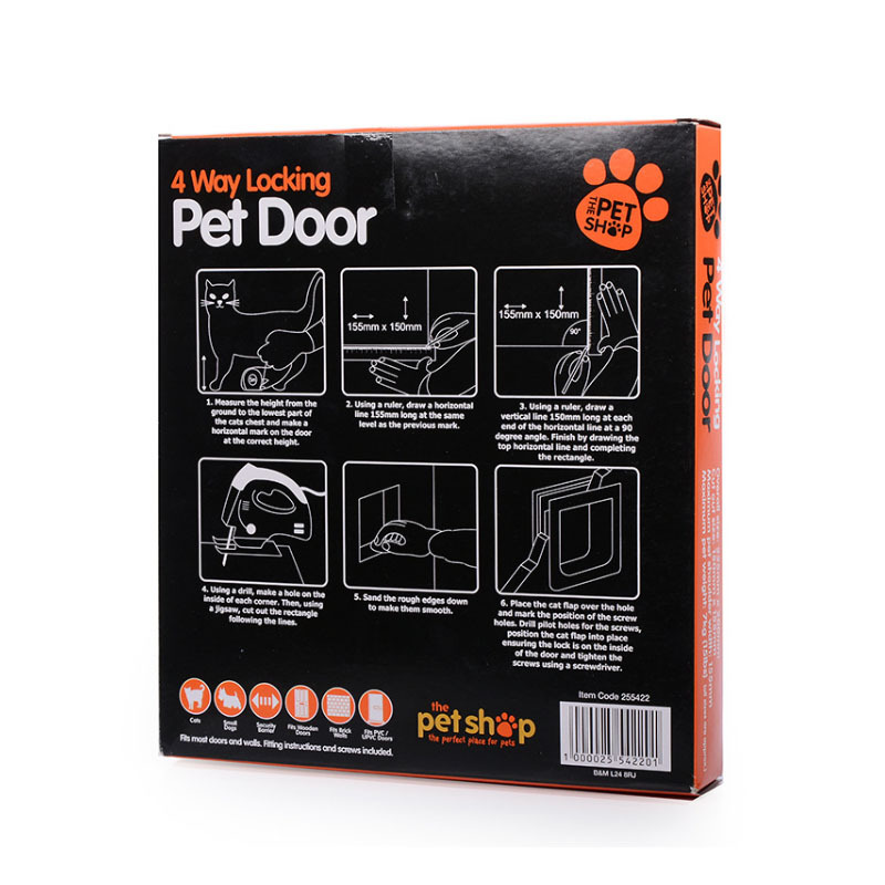 Agujero de la puerta del gato agujero de la puerta del perrito puerta del animal doméstico agujero del gato agujero del perro fábrica directa de dos vías de entrada y salida puerta perro mascota agujero de la puerta