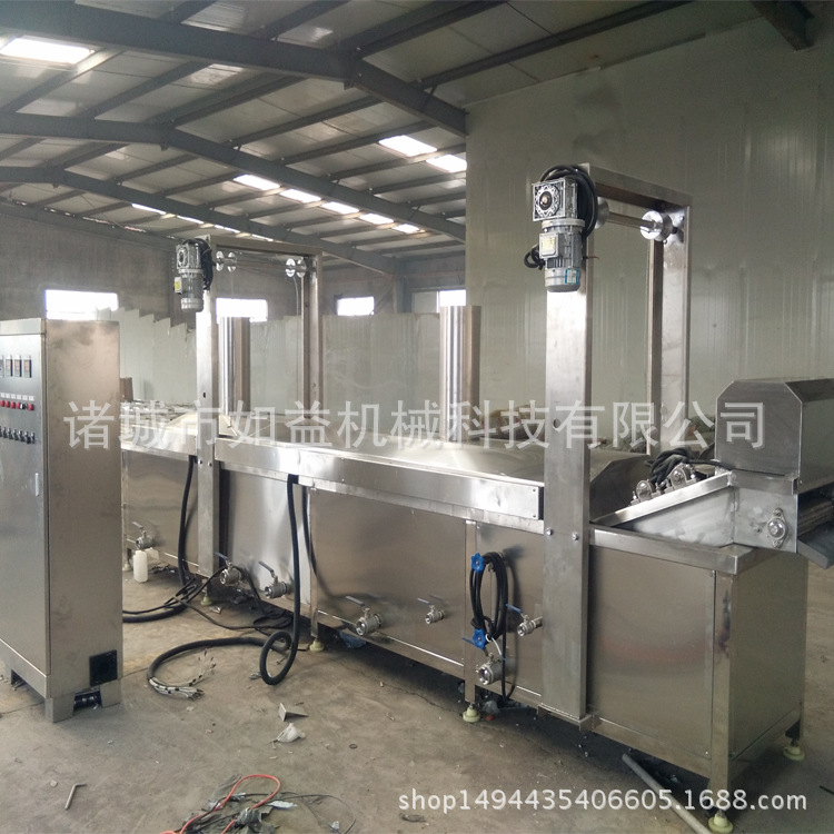 畅销热卖 新鲜小鱼仔油炸炉 麻辣小鱼仔油炸流水线 鱼仔加工设备
