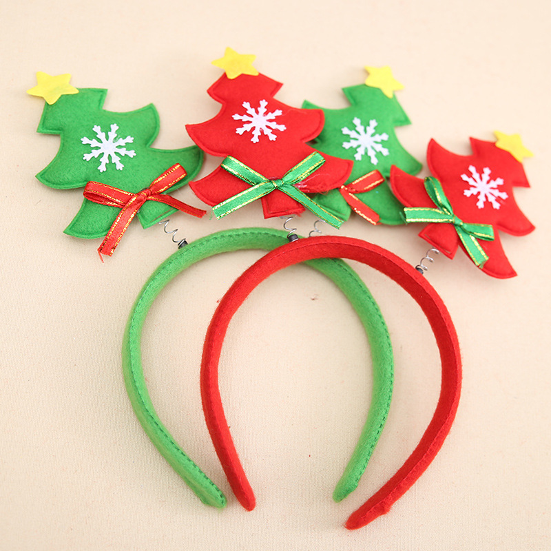 Kerstversiering kerstboomvorm hoofd gesp kerst hoofd gesp hoofd hoepel kindervakantie cadeau haar_voghion.com