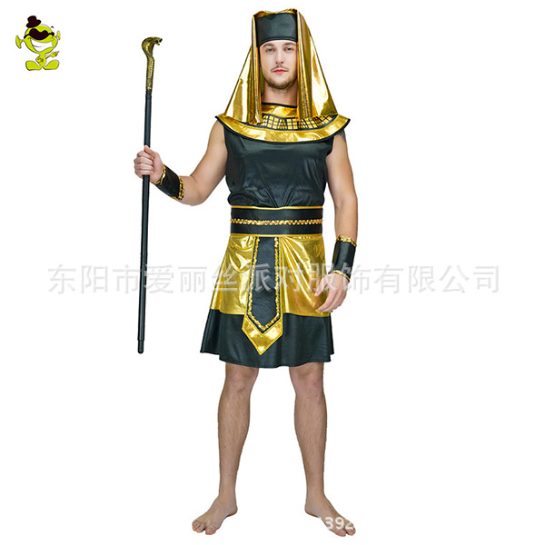 Halloween Faraón traje de fiesta ropa traje de la etapa traje de la mascarada traje de cosplay image 1