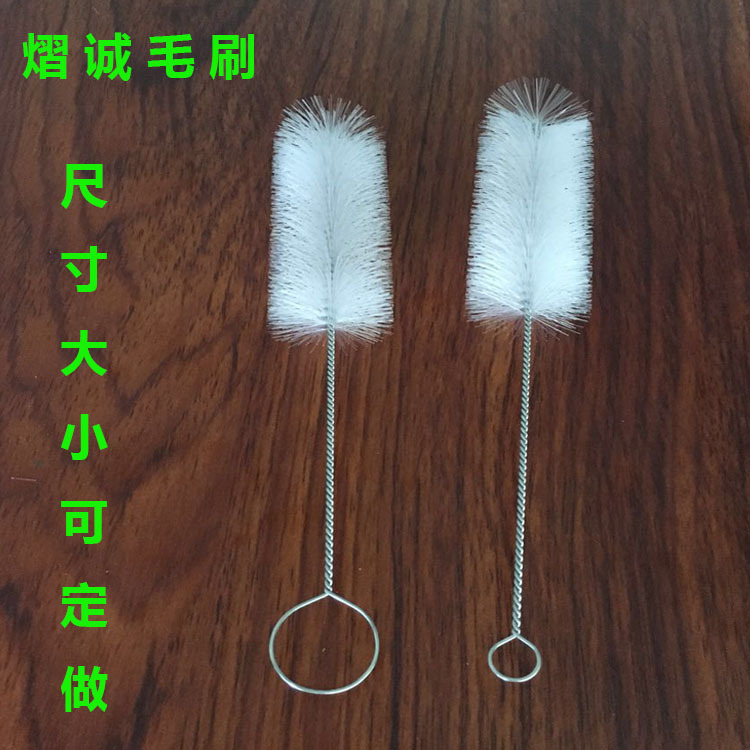 清洁刷 喷油瓶漏斗管道清洗刷子 尼龙软毛不锈钢扭线刷多功能毛刷
