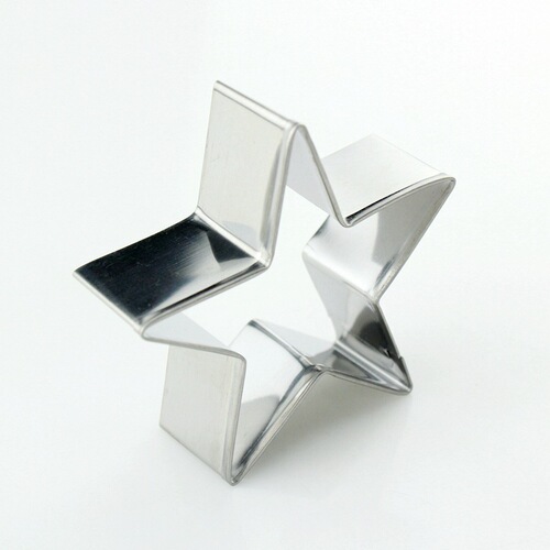 Cross-border exclusive wholesale 5-star stainless steel biscuit mold 5-piece set Sugar cookie mold Christmas DIY baking tools