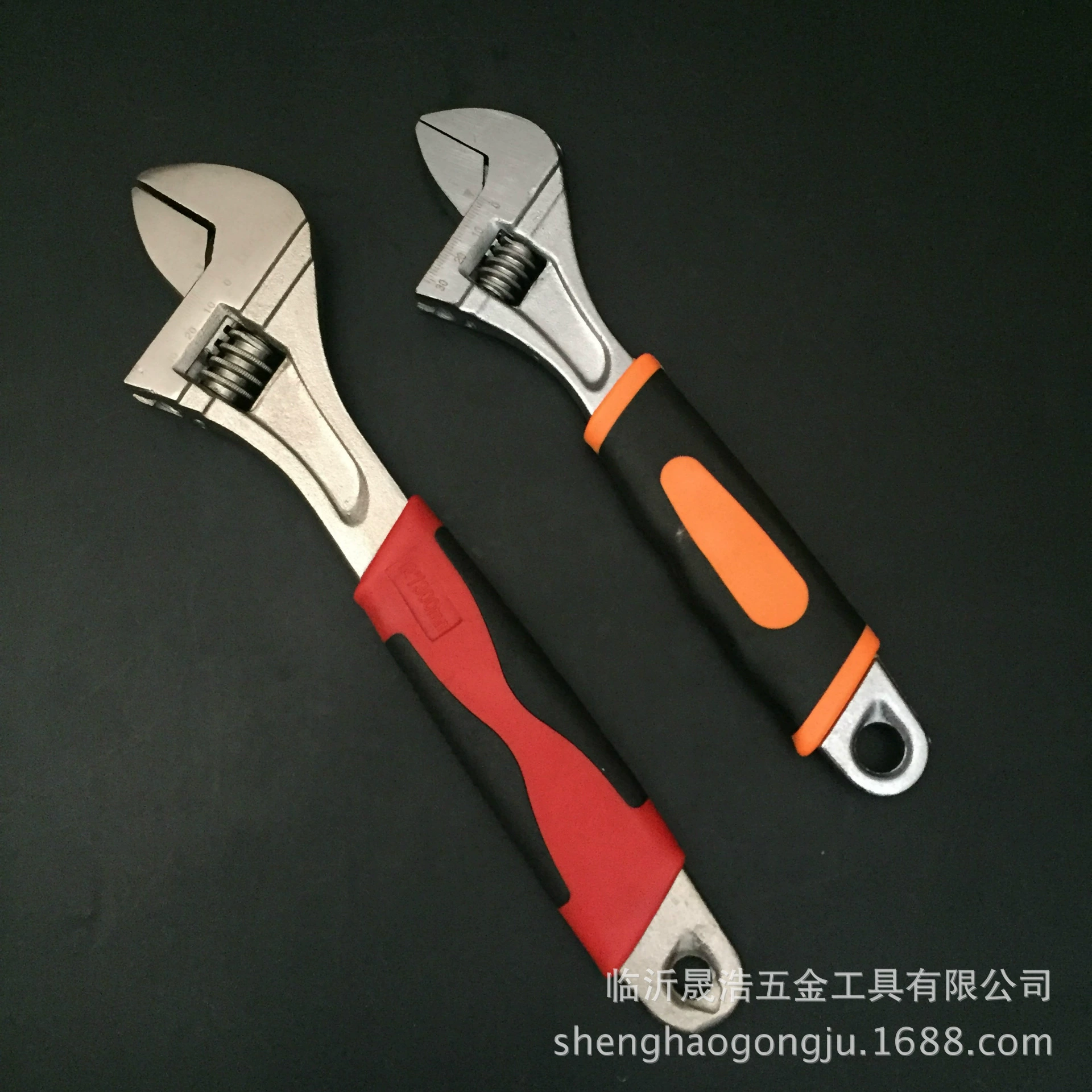 Резиновая ручка из никелевого сплава Регулируемый гаечный ключ с двойной цветной ручкой Регулируемый гаечный ключ с открытым концом Метрический энергосберегающий регулируемый гаечный ключ с несколькими спецификациями