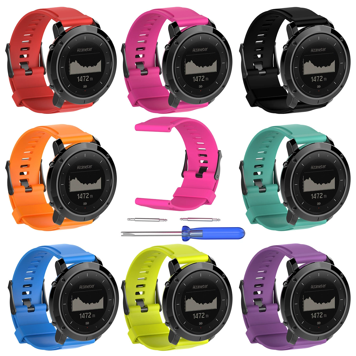 Спортивный ремешок SUUNTO Songtuo TRAVERSE универсальный силиконовый ремешок Songtuo Expedition Series