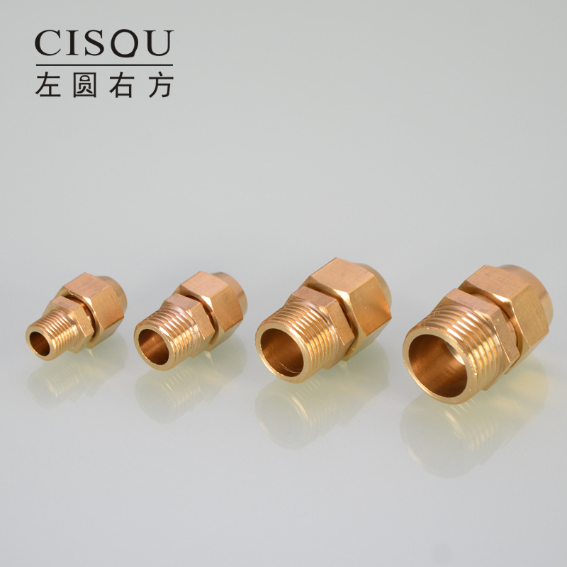 External wire flaring direct fitting 1/2/3/4 flare 6/8/10 Air Conditioning Refrigeration copper and aluminum pipe straight joint