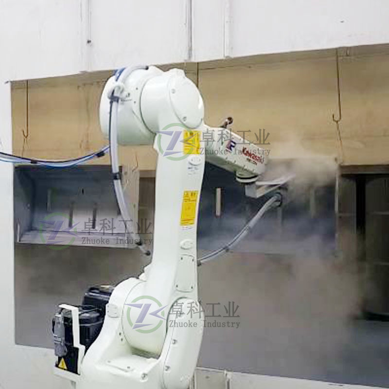 喷粉机器人工作站 五金件喷粉 机械手臂 喷粉设备厂家