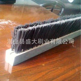 工业毛刷条pvc条刷防尘尼龙丝pp板刷直供软硬毛砖机条刷 钢丝木刷