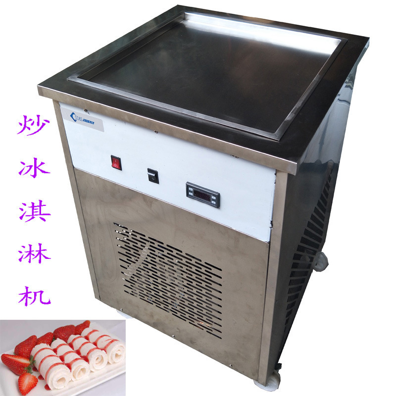 New single pot Thai fried Ice cream machine Ice frying machine 110V fried Ice cream roll machine