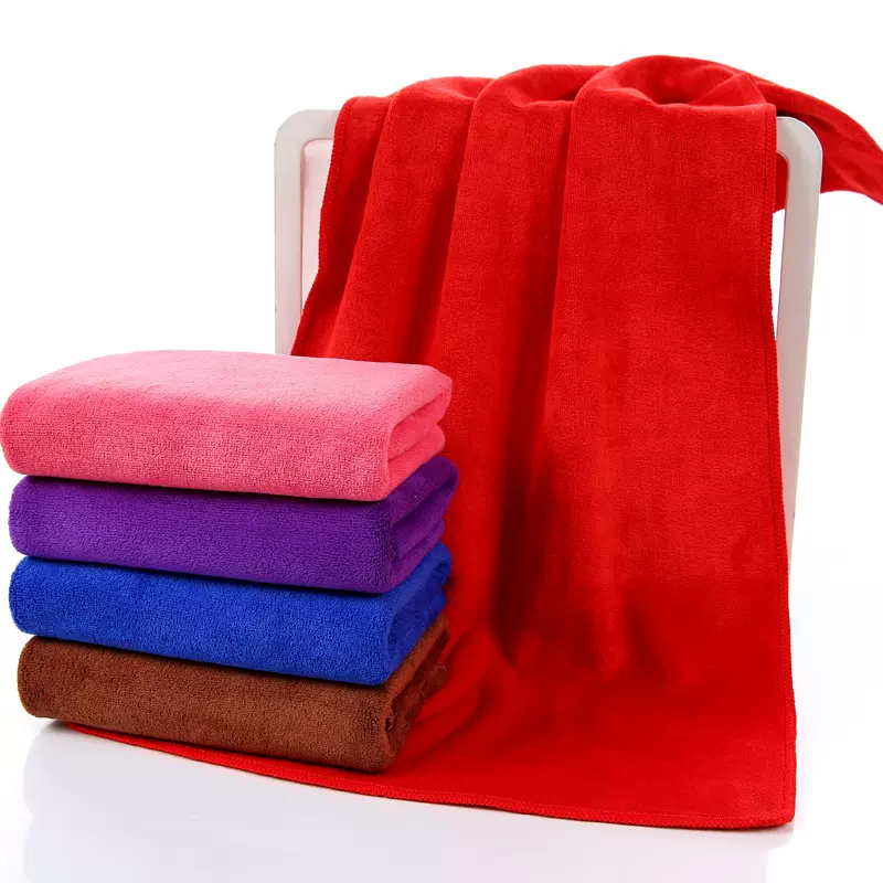 400克素色毛巾35*75 理发店面巾吸水擦车巾广告礼品刺绣logo批发