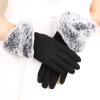 Keep warm demi-season gloves, fleece roly-poly doll, wholesale