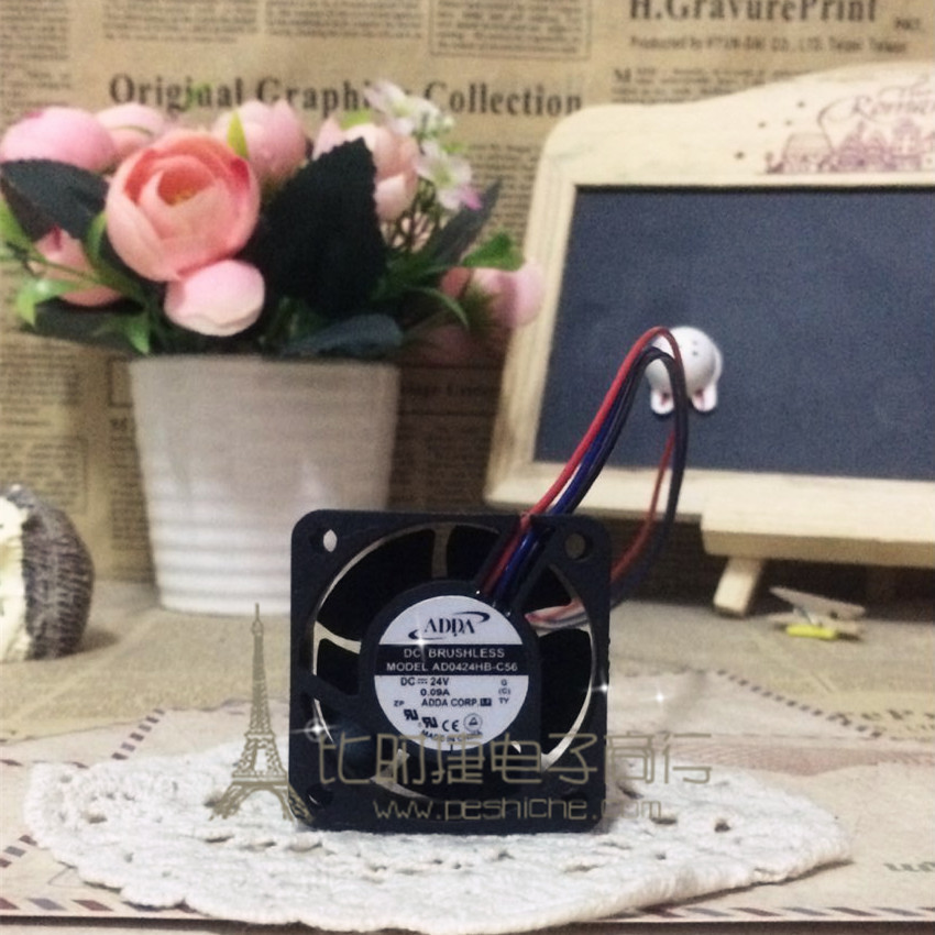 ADDA 4020 24V 0.09A 4CM 4厘米 3线 变频器风扇 AD0424HB-C56