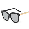 Square fashionable sunglasses, retroreflective glasses solar-powered, Korean style, internet celebrity