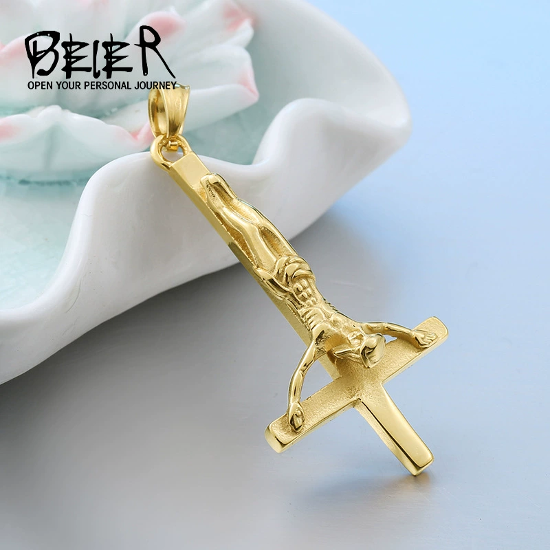 Fashionable accessory, men's pendant stainless steel, necklace, wholesale, European style