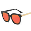 Square fashionable sunglasses, retroreflective glasses solar-powered, Korean style, internet celebrity