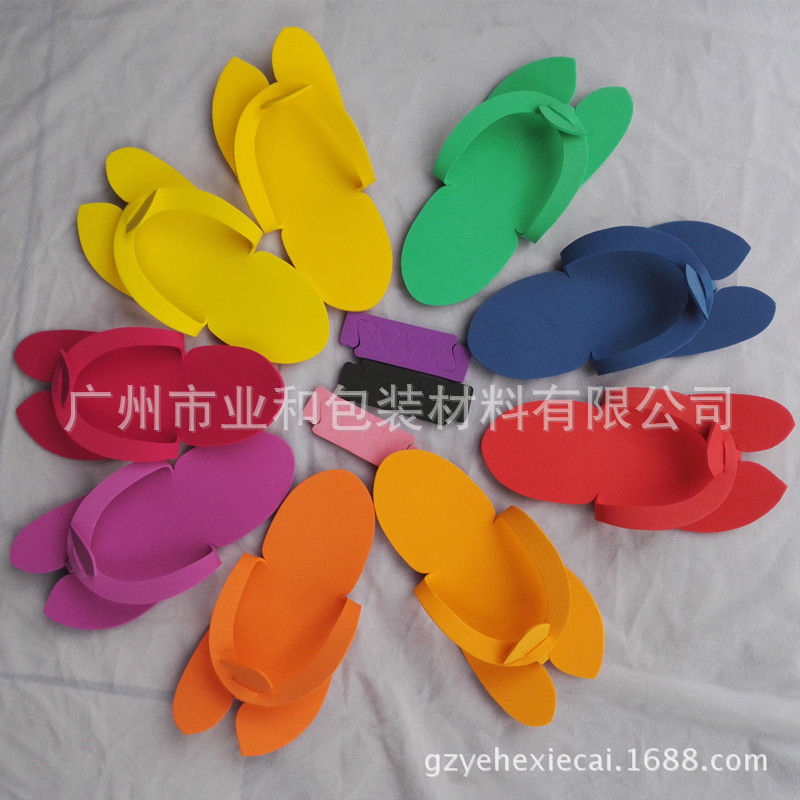 Desposable Slippers Spot Simple Color EVA Zapatillas de uñas plegables desechables