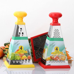 Tower-shaped 9-inch four-sided shaving stainless steel multi-functional grater vegetable cutter potato cutter ginger garlic paste grater