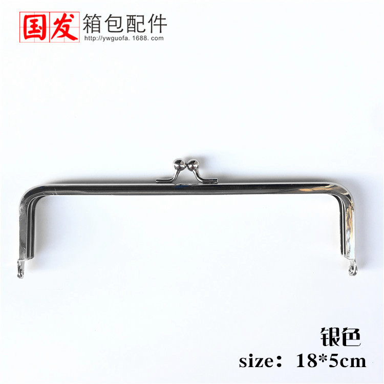 Para hacer productos: bisagra de bolso 14 16.5 18CM cuadrada pequeña máquina de pozo perforada sin agujero bolso de oro