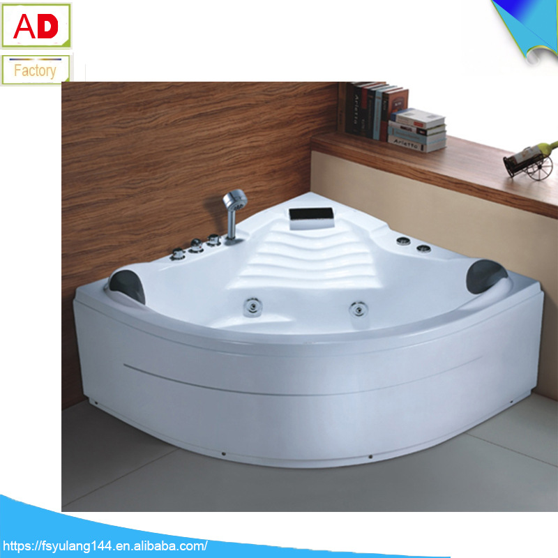Andy Bathroom Triangular Massage Bathtub Surfing Bath Acrylic Bathtub Sanitary Ware Factory Light Luxury Style Smart