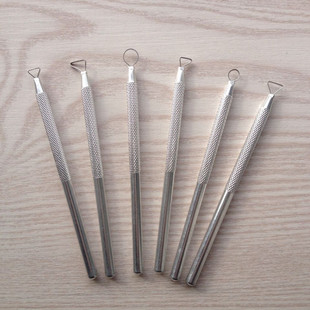 6-piece metal handle clay small scraper clay American Clay carved clay clay sculpture tool