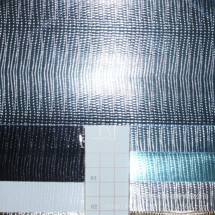 JP7003反光PU 金属色蜥蜴纹人造革适用鞋材手袋箱包PU