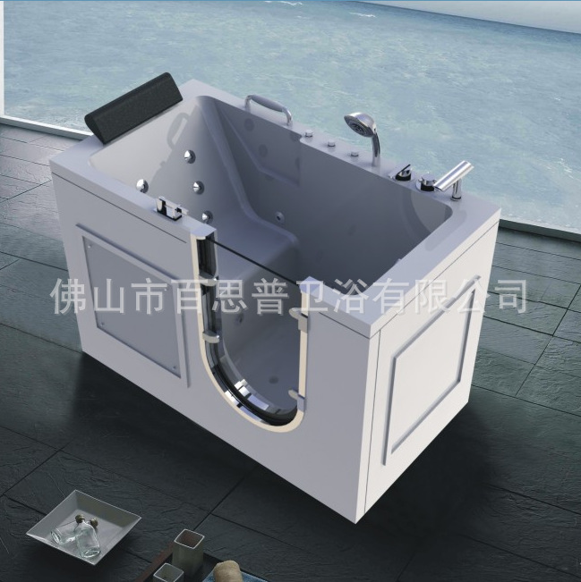 【BathPro】开门浴缸亚克力浴缸外贸出口老人缸泡澡缸家用浴盆
