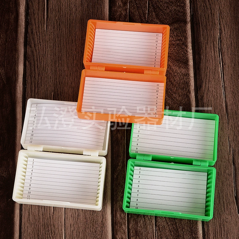 Оптовая Продажа с фабрики утолщенная стеклянная коробка скольжения 12 частей коробка патологического среза 12 частей почтовая коробка 12 частей