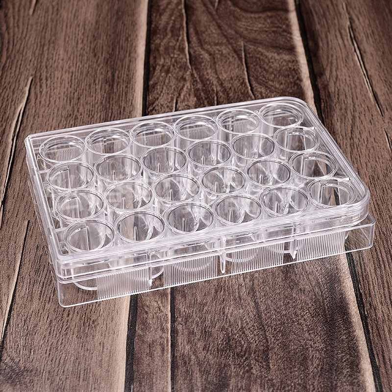 厂家批发PS塑料24孔细胞培养板 24孔细菌培养板平底