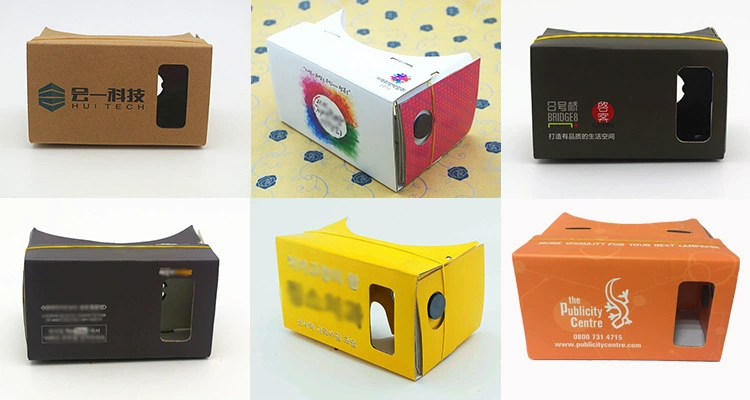 VR коробка 3d очки Google картон производитель источника виртуальной реальности может быть настроен по индивидуальному заказу с логотипом