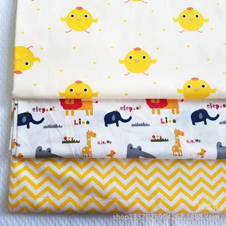 活性纯棉小鸡卡通床品面料 宝宝纯棉服装布 DIY手工布料纯棉布料