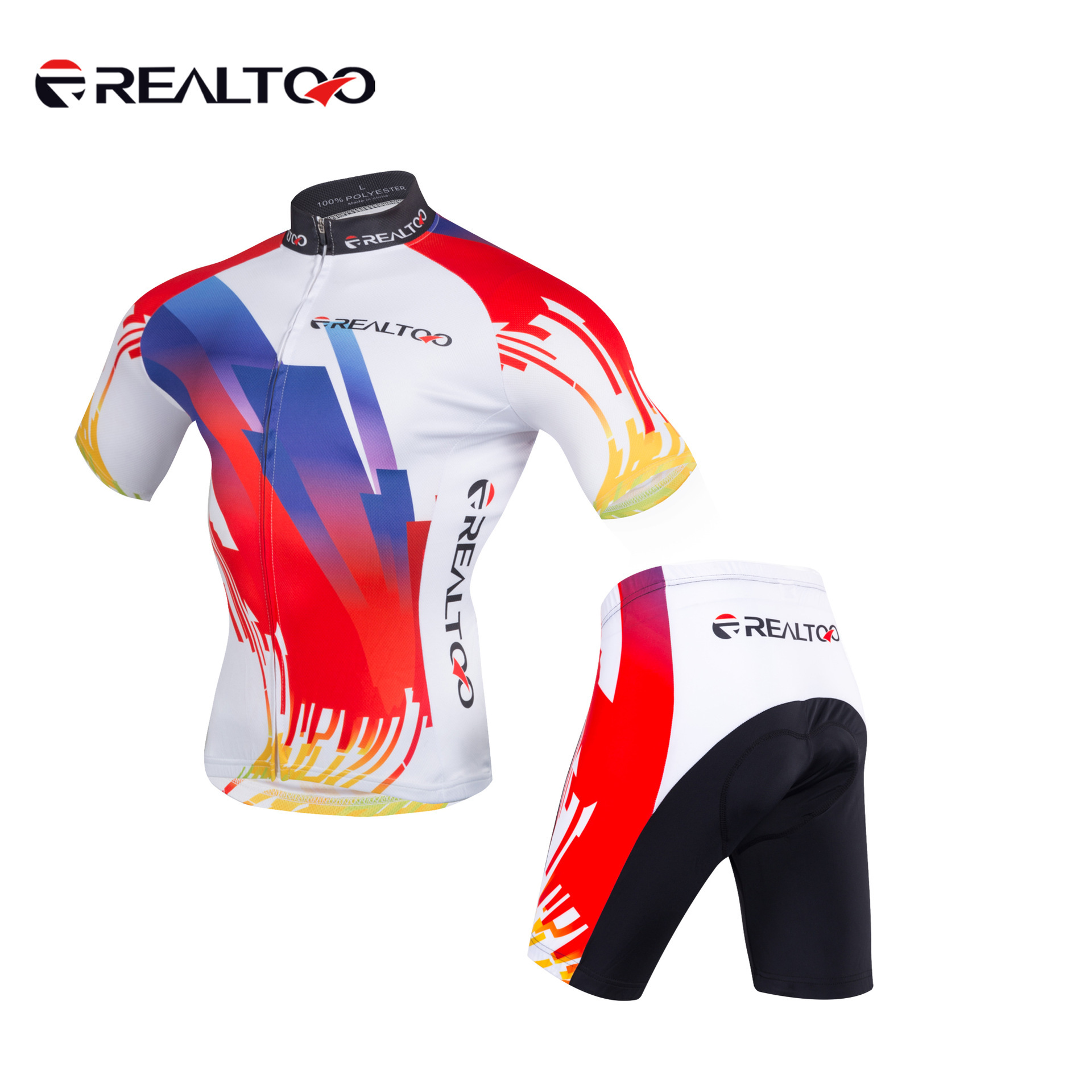 In stock wholesale sun protection clothing cycling equipment short sleeve cycling clothing suit cycling shorts