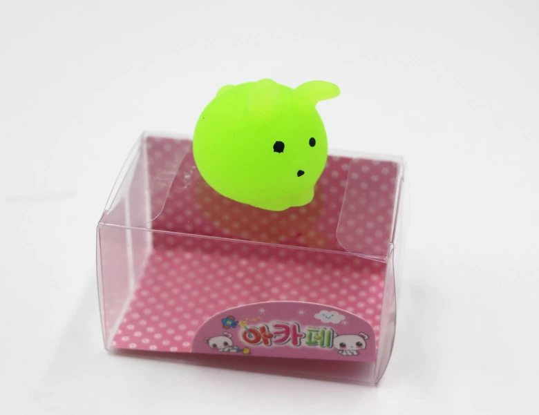 Плюшивая японская игрушка-лайм (slime), мягкая резиновая фигура для снятия стресса, 3–5 см, PVC коробка