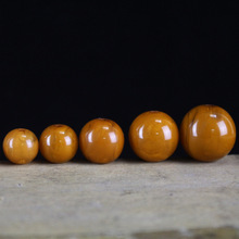 diy半成品散珠合成老蜜蜡圆珠串珠项链水晶手链隔珠饰品配件批发