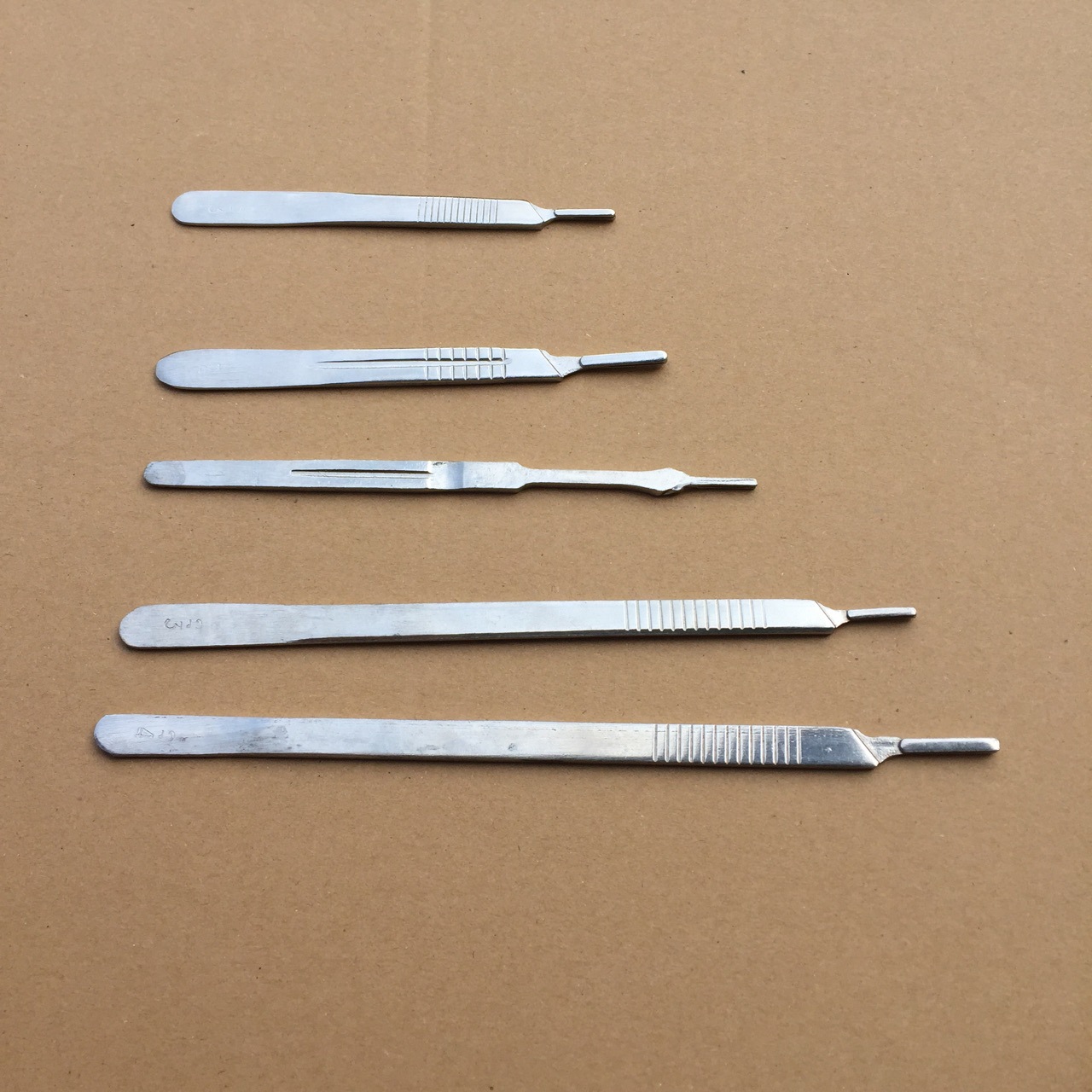 不锈钢手术刀柄3号4号cr加厚430刀柄7号