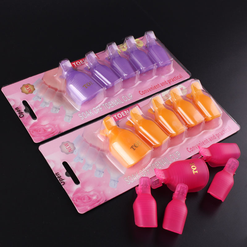 Herramientas para decoración de uñas, clips para remover uñas de los pies, clips especiales para los pies, juego de 5 piezas, 6 opciones de color, gran éxito de ventas transfronterizo. image 6
