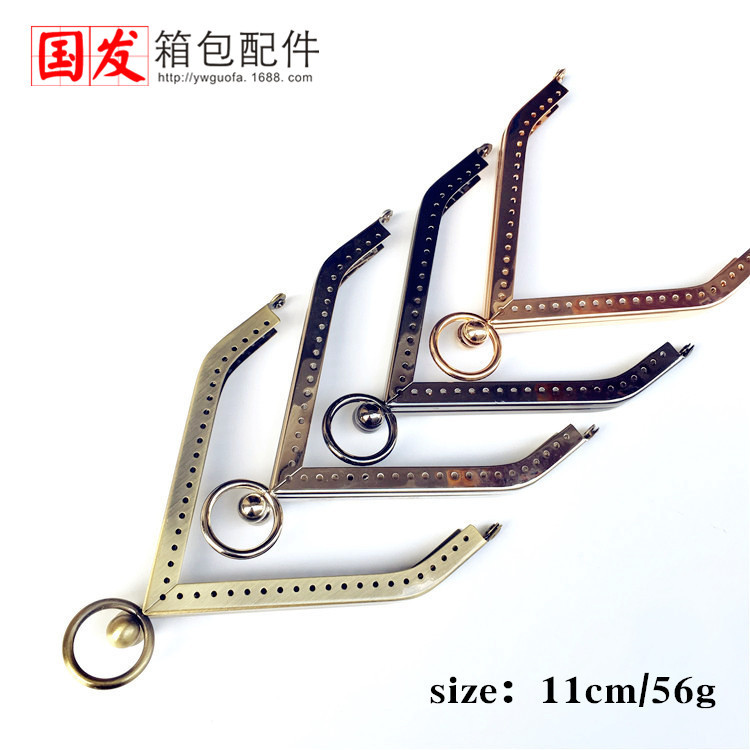 11cm brillante casa boca oro DIY triángulo trapezoidal boca oro bronce plata pistola negra