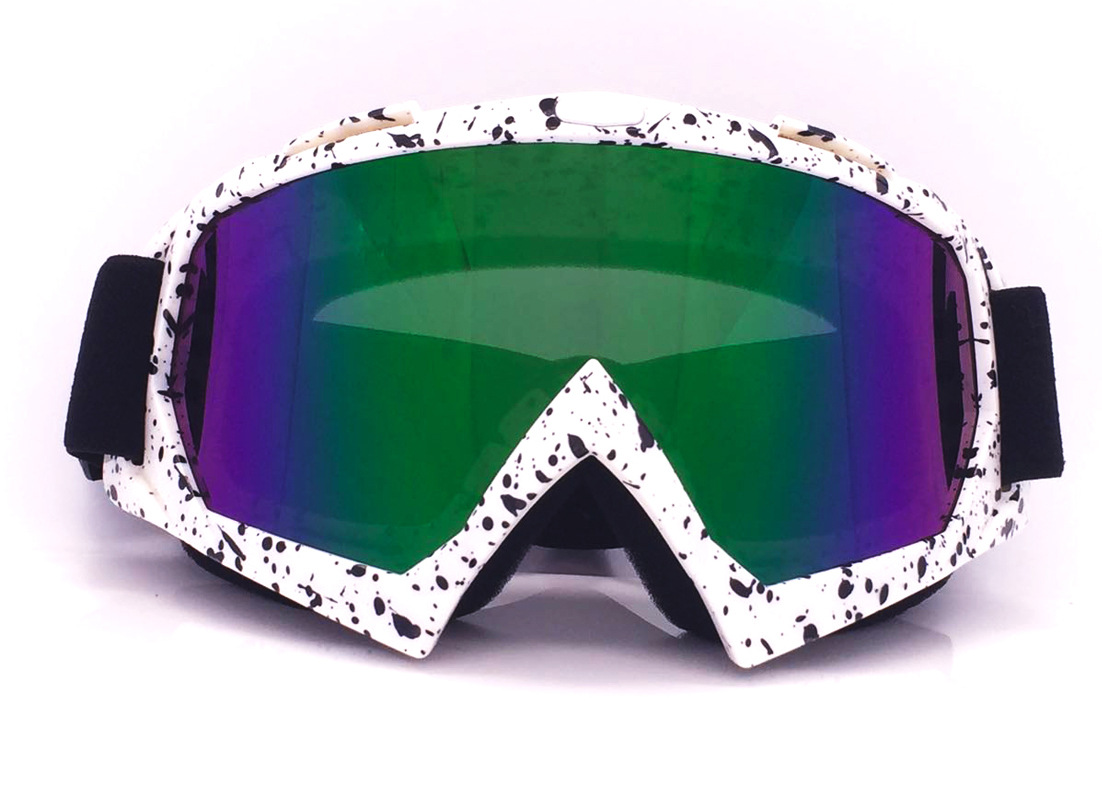 Motocicleta X400 equipada com óculos de esqui off-road, capacete, óculos de proteção para pilotagem ao ar livre_voghion.com