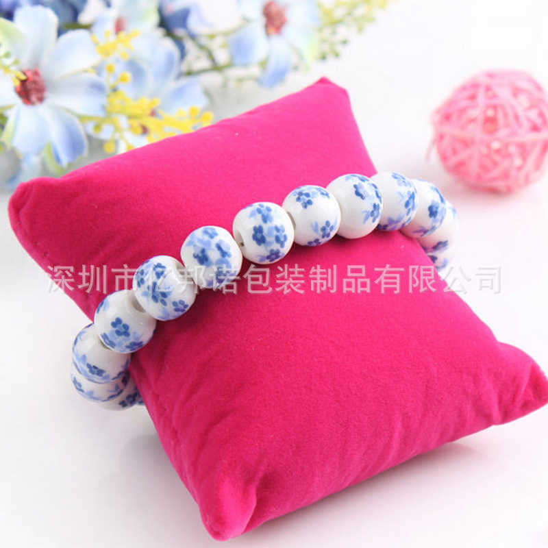手表小枕头销售 手表展示小枕头 饰品首饰小枕头定 做 棉花包批发