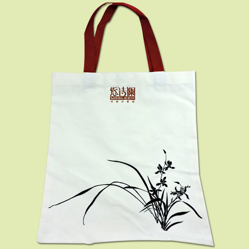 厂家直销全棉空白帆布袋 学生补习手提袋广告业宣传购物包印logo