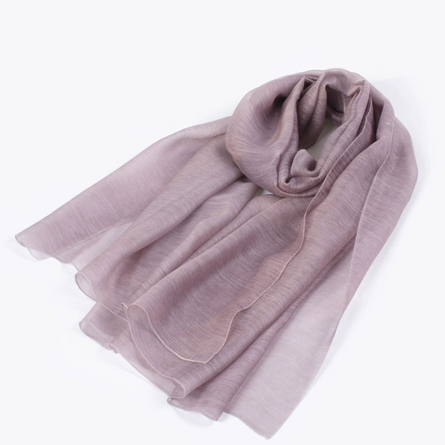 汝兰纺 Colored woolen silk autumn thin scarf, cloak