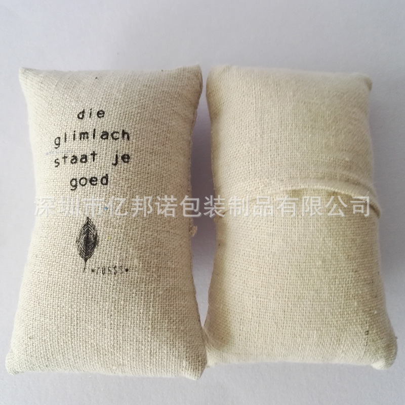 批发供应 手表展示枕头高档礼品枕芯 首饰包装盒小枕头麻布棉花包